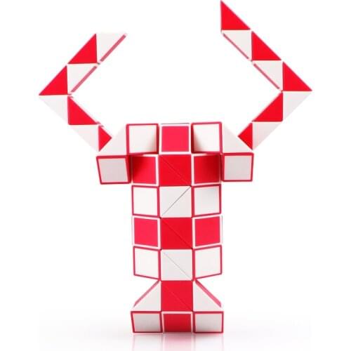 QIYI 24 Blocks Magic Snake Cube 36 Segments Speed Blocks Snake Twist Puzzle 48 Blocks Speed Magic Ruler Christmas Gifts For Kids