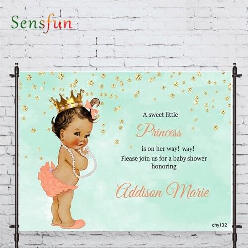 LEVOO Photography Background Green Prince Birthday Celebrate Baptism Backdrop For Photo Studio Photocall Vinyl Background