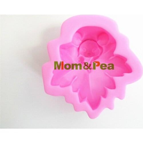 Mom&Pea 0446 Free Shipping Bat Silicone Soap Mold Cake Decoration Fondant Cake 3D Mold Food Grade DIY Silicone Mould