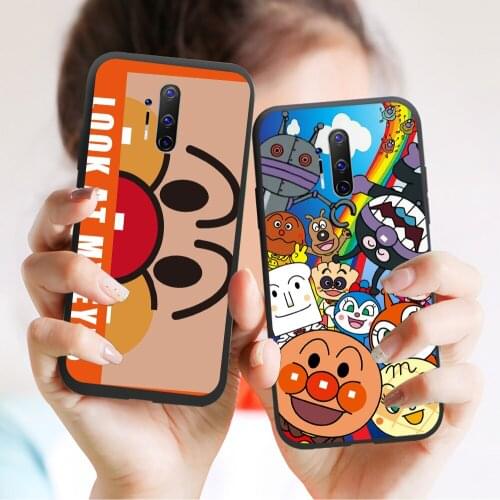Cute Anpanman For Phone case Oneplus 6 6T 7T 8T 7 8 Pro Nord Z case Cover for One plus Nord Z 7 7T 8 Pro Soft Black TPU Shell