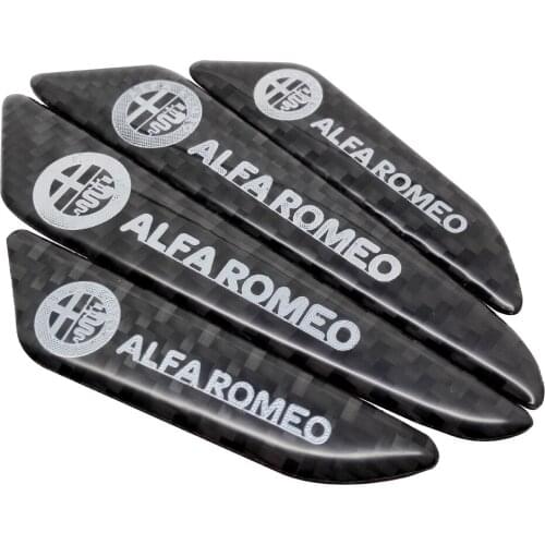 Car Styling Auto Door Sticker Badge for Alfa Romeo 155 159 147 156 Giulietta Mito GT Brera Spider 166 147gt Bumper Strips Decal