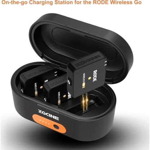 Built-in battery 3400MAH Charging Box for RODE Wireless GO Microphone For iPhone huawei xiaomi For dji gopro camera