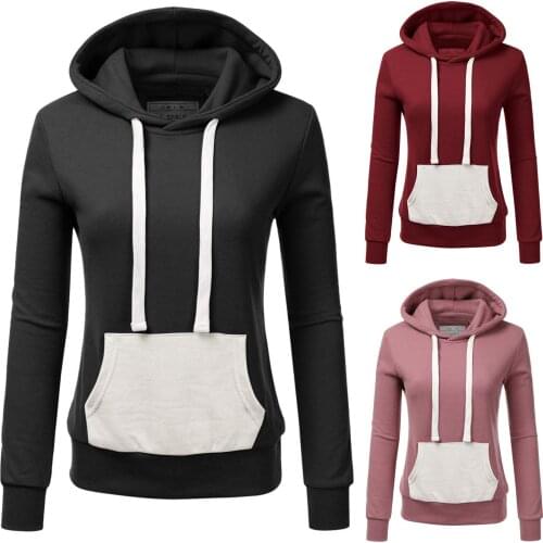 Hoodies Women Stripe Sweatshirt Long Sleeve Hooded Pocket Pullover Tops Shirt Sudadera Mujer Толстовка Женская Толстовка Женская
