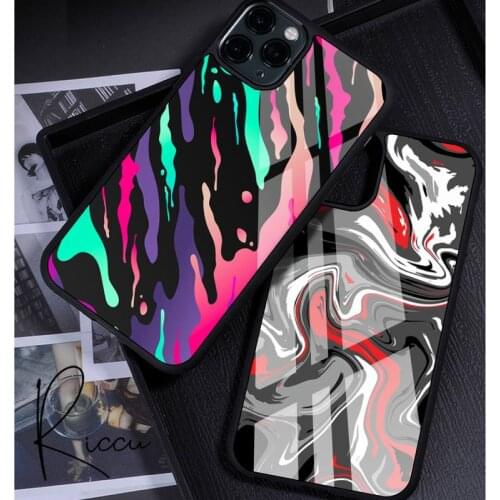 Liquid Swirl Abstract Texture Phone Case Rubber for iPhone 12 11 Pro Max XS 8 7 6 6S Plus X 5S SE 2020 XR 12 Mini case
