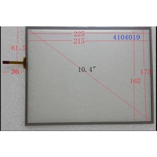 ZhiYuSun NEW 10.4inch Touch Screen 104019 225*173 4 line resistance screen For TOPTOUCH 104019 FOR Computer