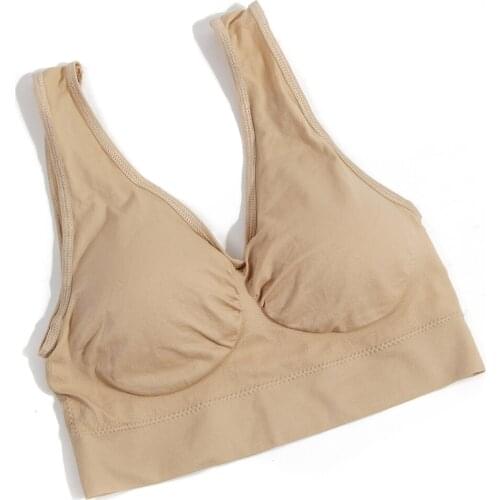 1 psc Femal Intimates Basic Sexy Lingerie Women Underwear Seamless Bra Wire Free Sleep Brassiere Breathable Thin Soft Genie Bra