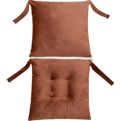 1 Pcs Winter Connection Solid Color Sitting Cushion Comfort Waist Pillow Warm Butt Pads Soft Tatami Mattress Home Decor