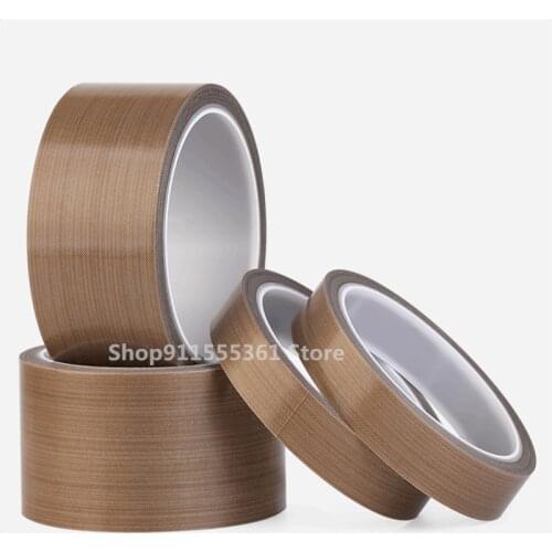 10M/Roll Sealing Tape Resistant High Temperature Adhesive Cloth Insulation 300 Degree Vacuum Sealing Machine Tape