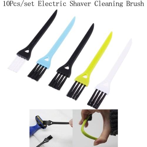 10Pcs Cleaning Brush Mens Hair Remover Shaving Razor Brush Replacement Shaver Cleaning Brush