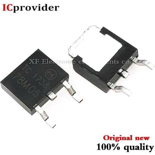 100pcs /lot Low Dropout Regulators 5V 0.5A 500mA 7805 78M05 TO252 SMD IC CHIP