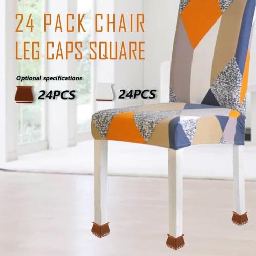 24pcs Silicone Anti-Slip Table Leg Protection Pad Chair Legs Protective Case Anti-Slip Silica Gel Table Mats Chair Leg Cap Tools