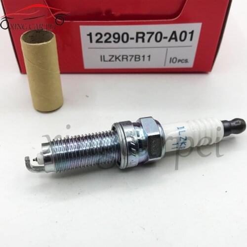 6pcs 12290-R70-A01 ILZKR7B11 Iridium Spark Plug For Honda Accord Acura RDX TSX 3.5 12290 R70 A01 ILZKR7B 11 Auto Part