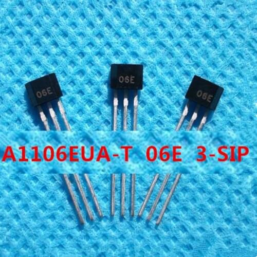Aoweziic 10pcs/LOT Hall sensor A1106EUA-T A1106EUA A06E 3-SIP Holzer continuous switching The plug-in 100% new