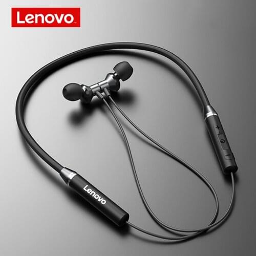 Lenovo HE05 Bluetooth Earphones Wireless Earbuds Magnetic Neckband Earphone Waterproof Sport Headset with Mic Noise Cancelling