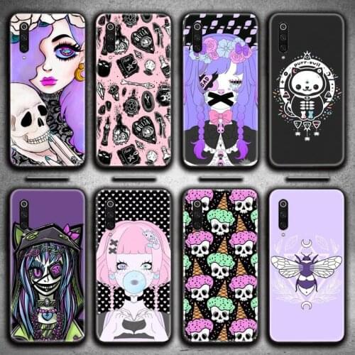 Girly Pastel Witch Goth Phone Case for Xiaomi Mi Note 10 Lite Mi 9T Pro xiaomi 10 10 CC9 Pro