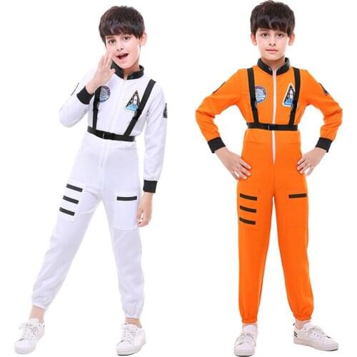 Kid Astronaut Jumpsuit Costume Boy Spaceman Book Week Party Childrens Day Fantasia Outfit