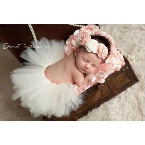 Newborn Lace Tulle Tutu Skirts Baby Infant Girls Ball Gown Chiffon Fluffy Tutu Pettiskrit Cute Toddler Dance Party Tutu Clothes