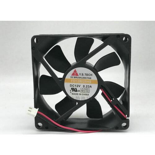 FD128025HS 8025 80X80X25mm 8cm DC 12V Brushless 0.23A 8CM Computer PC Cooling Fan