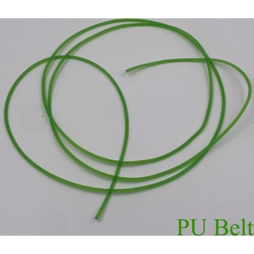 7mm 8mm 9mm 10mm 12mm 15mm 18mm OD Diameter Green PU Polyurethane Flexible Strip Rough Conveyer Meltable Round Belt