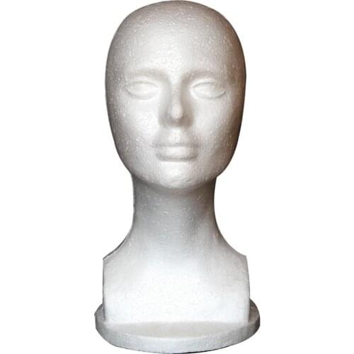Hot Sale 60%Durable Female Foam Mannequin Manikin Head Model Shop Wig Hair Jewelry Display Stand DIY Sewing Supplies Accessories