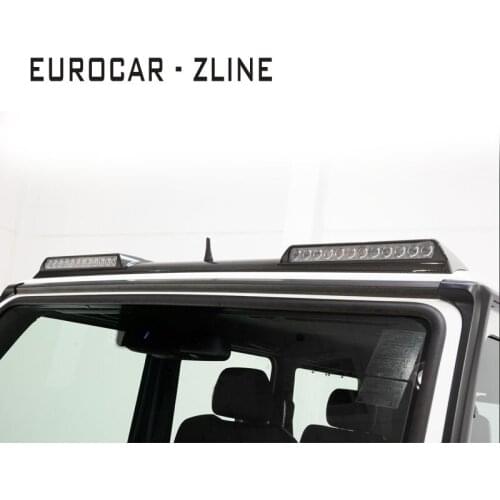 H G class g wagon g500 g550 g63 g65 carbon fiber front roof spoiler with led