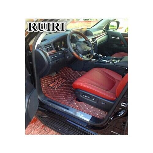 Good quality mats! Special car floor mats for Toyota Land Cruiser 200 5 seats 2019-2007 durable waterproof carpets,Free shipping