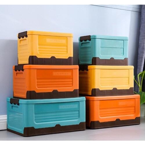 Storage Box Large Capacity Heat Resistant Plastic Folding Toys Organizer Holder for Home & Living Sundries Box