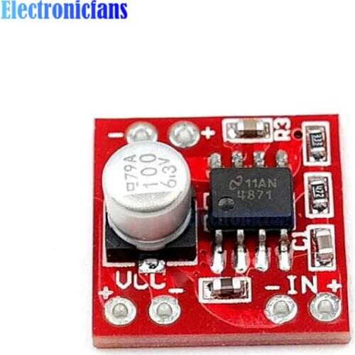 LM4871 DC 3 -5V 3W Single Channel Mono Amplifier Board 3W Small Power Audio Amplifier Module Digital Amplifier Chip