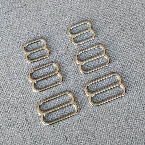 10 Pcs 15mm 20mm 25mm Strong Metal Belt Straps Buckle Adjuster Slider For Knapsack Bag Handbag Pet Dog Collar Sewing Garment