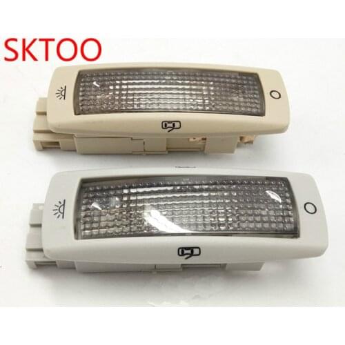 SKTOO Dome light car lights Rear dome light Rear reading light beige gray 3B0947291 for Volkswagen Passat B5 Bora Golf 4