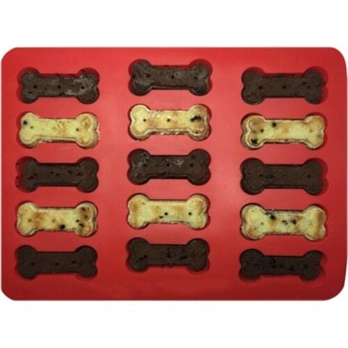 Funny Lovely Biscuit Cake Mold Puppy Paw & Bone Shape Kitchen Multifunctional Silicone Baking Deserts Cookies Mould Tool