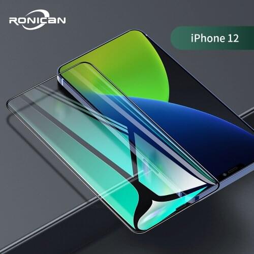 For iPhone XR XS 11 12 Pro Max 12 mini Full Cover Tempered Glass Screen Protector Protective Film For iPhone 6 6s 7 8 Plus 5 5S