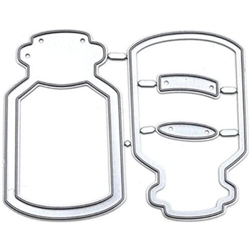 Wishing Bottle Metal Cutting Dies Stencil Scrapbooking DIY Album Stamp Paper