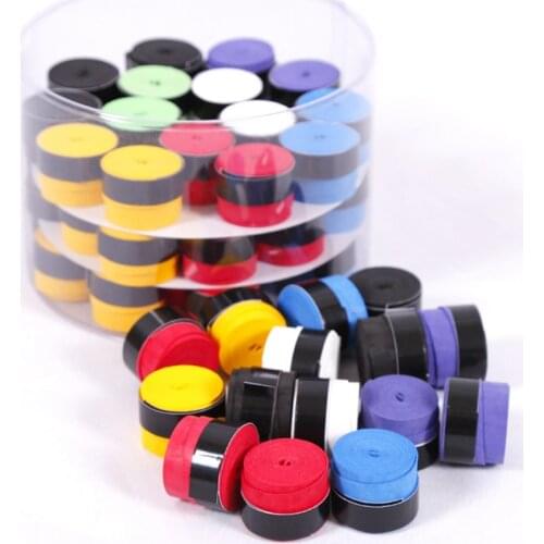 1Pcs Anti-skid Sweat Absorbed Wraps Taps Dry Tennis Racket Grip Badminton Grips Racquet Vibration Overgrip Sweatband Sports
