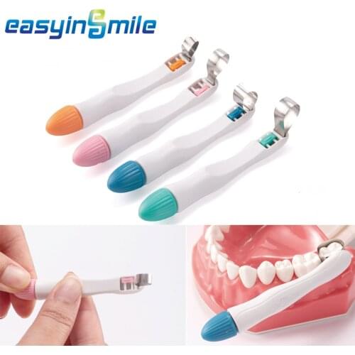 10 Pcs/bag Dental Pro Matrix Band Matrice Adjustable Ring System Stainless Standard and Curved Pre Formed 4.5 / 6 MM Easyinsmile