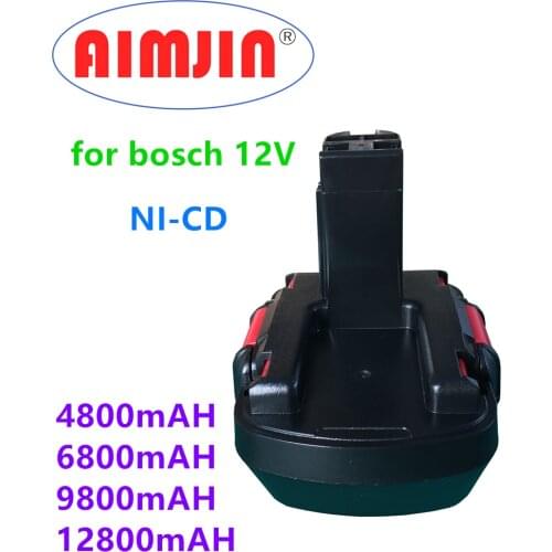 For Bosch 12V4.8/6.8/9.8/12.8Ah PSR Rechargeable Battery GSR 12V AHS GSB GSR 12 VE-2 BAT043 BAT045 BAT046 BAT049 BAT120 BAT139