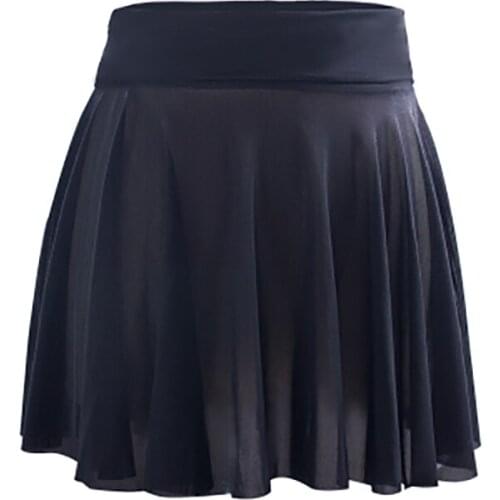 New Adult Mesh Ballet Dance Tutu Dress Girls Ballroom Wrap Skirt Women 3 Color Balerinas Short Skirts