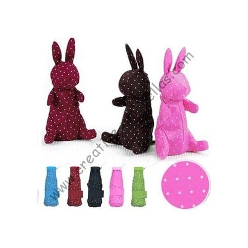 Free shipping,professional making umbrellas,6k ribs,five fold umbrellas,hand open,windproof,superlight,pocket rabbit parasol