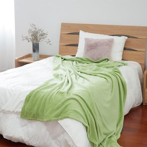 Caiyitang Soft Warm Coral Fleece Blanket Winter Sheet Bedspread Sofa Plaid Throw Light Thin Mechanical Wash Flannel Blankets