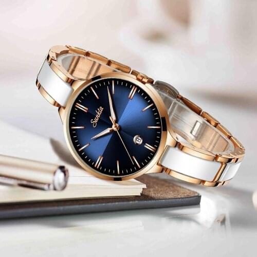SUNKTA2021 New Listing Rose Gold Women Watches Quartz Watch Ladies Top Brand Luxury Female Watch Girl Clock Relogio Feminino+Box