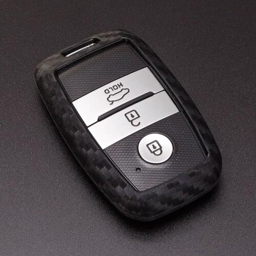 Carbon Fiber Pattern Car Key Cover Case For KIA Rio 2 3 4 Sportage 4 R K2 K3 K4 K5 Ceed Sorento Cerato Optima X Line Forte 2019