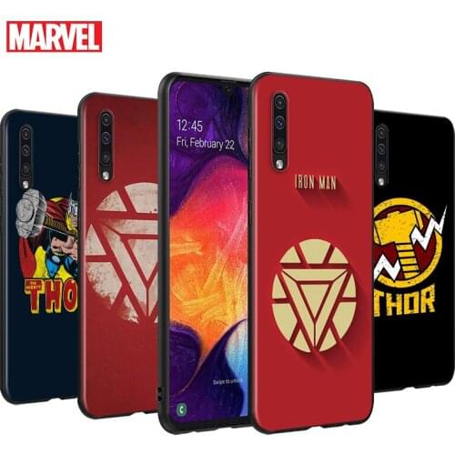 Marvel Avengers Hero Logo For Samsung Galaxy A90 A80 A70S A60 A50S A40S A30S A20E A10S A2 Core 5G Black Soft Phone Case