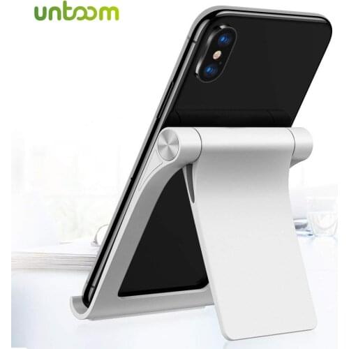 Untoom Phone Holder Stand for iPhone Xs Max Xr 8 7 for iPad Universal Adjustable Foldable Mobile Phone Tablet Desk Holder Stand
