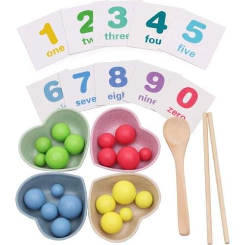 Preschool Kids Toy Children Math Toys Kids Early Educational Toys Clip Beads Multi-functional learning Toy Montessori Teach Tool