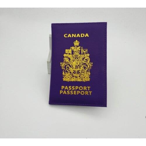 Canada Passport Holder Protector Wallet Business Card Soft Passport Cover Canadian Wallet Business ID Card Passport Holder