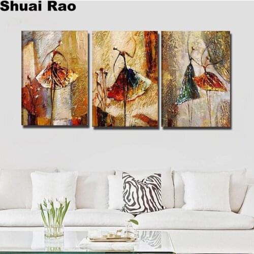 Wall abstract art"ballet dancer"pictures 5d diamond painting full novelty 2020 mosaic art diamond embroidery icons new hot 3pcs