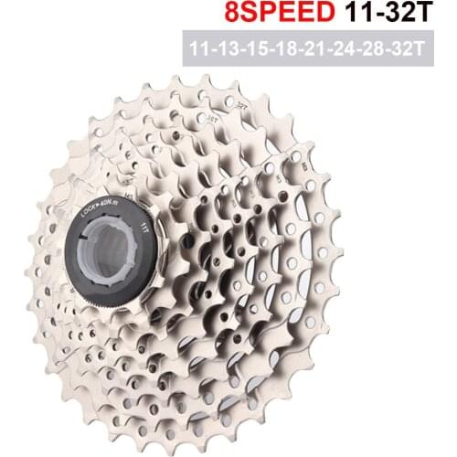 Road Bike Cassette 8 Speed Velocidade 11-32T Bicycle Cassette Freewheel MTB Steel Sprocket Fit for SHIMANO