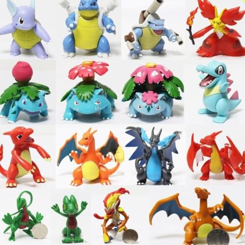 Pokemon Model Large Joint Movable MEGA Blastoise Charizard Venusaur Greninja Action Figure Collection