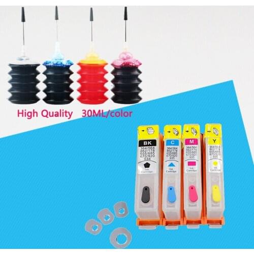 UP ink refill kits Replacement for HP 364 364XL Ink Cartridges for HP Photosmart 5510 5520 5522 6520 B8550 C5388 Officejet 4620