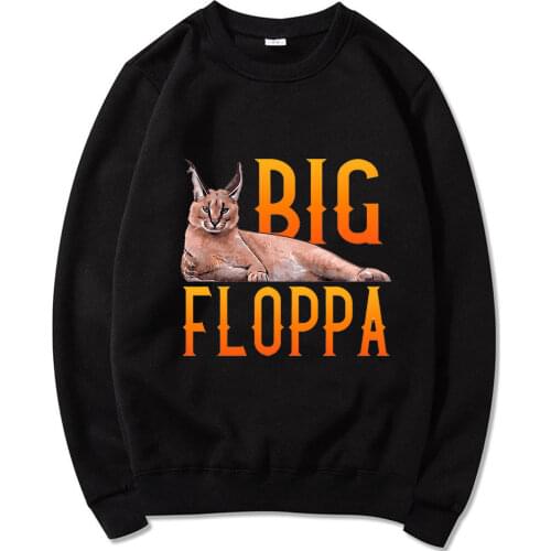 New Style Wears Big Floppa Meme Cute Caracal Cat Print Classic Cotton Tops Tracksuits High Quality Comfortable Casual Streetwear